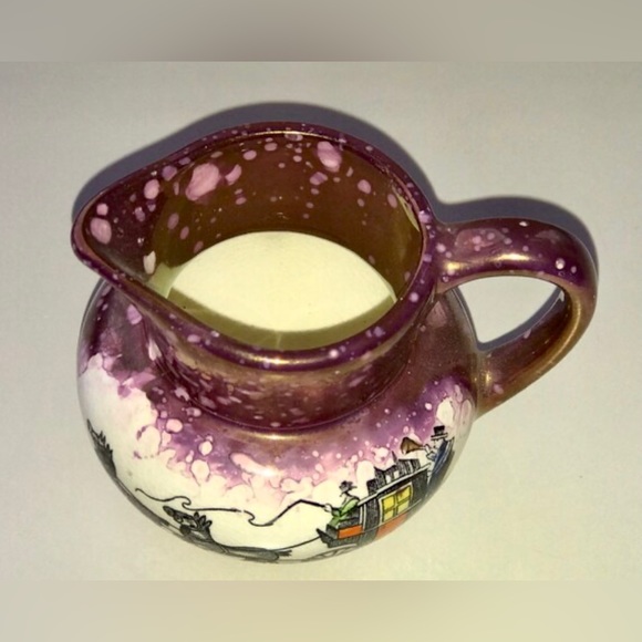 Vintage Antique Miniature OLD CASTLE Made in England Cream Pitcher Transferware - Picture 10 of 10